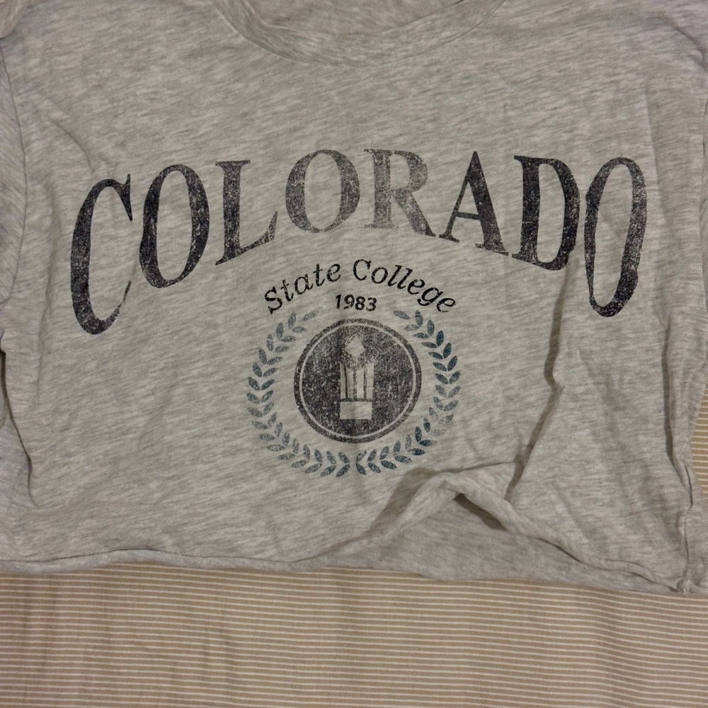 Garage Gray Crop Top